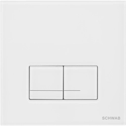 Schwab Arte Duo flush plate white glass