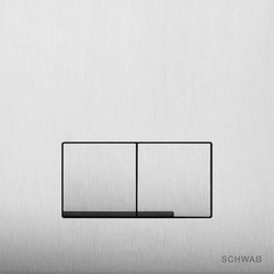 Schwab Arte Duo placa de accionamiento acero inoxidable