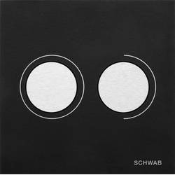Schwab Itea Duo flush plate alu black