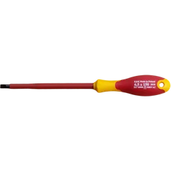 SCREWDRIVE, INSULATED SCREWDRIVE 1000V FOR ELECTRICIANS, FLAT 6.5 x 150