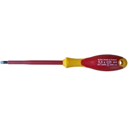 SCREWDRIVE, INSULATED SCREWDRIVE 1000V FOR ELECTRICIANS, FLAT-HEAD 5.5 x 125