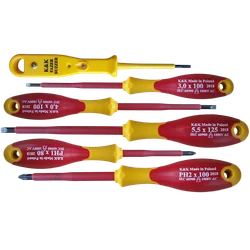 SCREWDRIVER SET SCREWDRIVERS INSULATED SCREWDRIVERS 1000V FOR ELECTRICIAN + FAZER