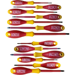 SCREWDRIVERS INSULATED SCREWDRIVERS FOR ELECTRICIAN 1000V SCREWDRIVERS SET 13 PCS