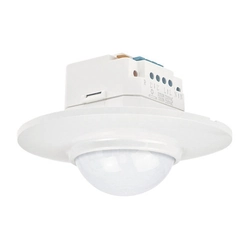 Sensor de movimento e presença Swiss Garde 360 Mais RA, alcance 16m, 230V, controle remoto, relé2300W 10A, IP20, ângulo de detecção 360st, branco