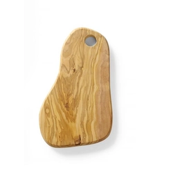 Serving board in olive wood with hole 350x210x(H)18