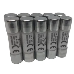 Set 10 fuses 10x38 25A cylindrical ceramic fuses 500V AC gG