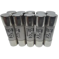 Set 10 fuses 10x38 4A cylindrical ceramic fuses 500V AC gG