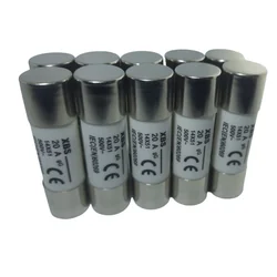 Set 10 fuses 14x51 20A cylindrical ceramic fuses 500V AC gLgG