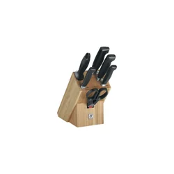 Set coltelli da cucina Zwilling con supporto 35068-002-0 Nero Acciaio Bambù Acciaio inossidabile Plastica 7 Parti