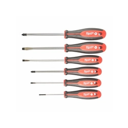 Set de șurubelnițe Milwaukee 6 3 cu mâner lateral (PZ1, PZ2, SL3, SL4, SL5.5, SL6.5)