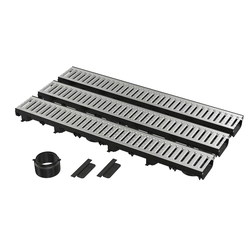 Set de vidange de garage 3 m (2x fiche factice,1x nid DN110)