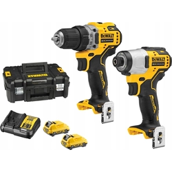 Σετ ηλεκτρικών εργαλείων Dewalt 6-elementowy (DCK2110L2T-QW)