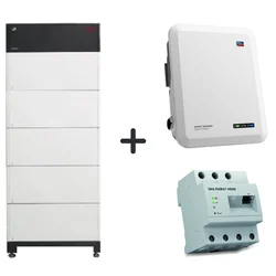 Set: inverter ibrido SMA 10kW + accumulo di energia BYD HVS 15.3 kWh