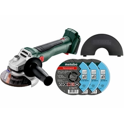 Σετ Metabo W 18 L BL 9-125 γωνιακός μύλος μπαταρίας 18 V | 125 mm | 10000 RPM | Carbon Brushless | Χωρίς μπαταρία και φορτιστή | Σε χάρτινο κουτί