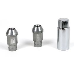 Set Nuts OMP Antracit 40 mm 20 uds M12 x 1,50