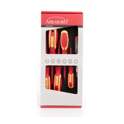 Set of 6 electrician screwdrivers - Abraboro, VDE certificate