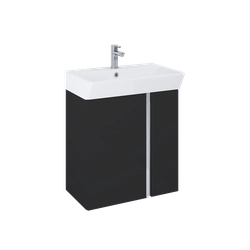 Set SKYE 60 2D Washbasin cabinet + Elita Black matt washbasin