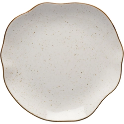 Shallow plate, beige, Stone Age, O 280 mm
