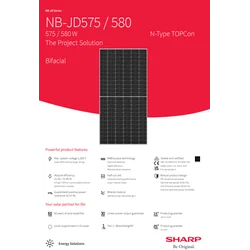 SHARP - NB-JD580 päikesepaneel
