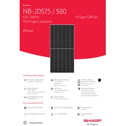 SHARP - NB-JD580 zonnepaneel