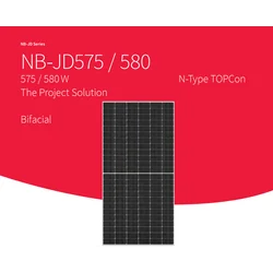 Sharp NBJD-580-BIFA // Sharp 580 W Paneel päikeseenergia // Ntype TOPCon 144 rakud