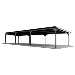 Sheds / Carport U1 with structure for PV (Spacing of supports 5,4m)