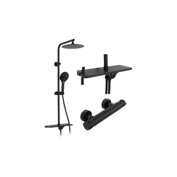 Shower set with thermostat Mike Black - Additionally 5% discount with code REA5