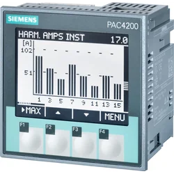 Siemens Analizator parametrów sieci z licznikiem pac4200 LCD 22-65VDC vin: max.500/289V 45-65Hz x/1A lub x/5A AC 7KM4211-1BA00-3AA0