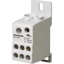 Siemens Blok rozdzielczy 125A 1P 690V 1x10-35mm2 1x6-16mm2 6x2,5-16mm2 DIN 5ST2505