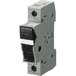 Siemens Drošinātāju pamatne ieliktņiem cilindrisks 10x38 1000V 25A 1-Bieg. ar PV signalizācijas diodi 3NW7023-4