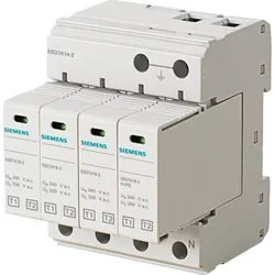 Siemens Ogranicznik przepięć B+C típus 1 + típus 2 4P 12,5kA układ 3+1 TN-S 5SD7414-2