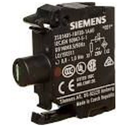 Siemens rød LED holder 230V AC frontmontering (3SU1401-1BF20-1AA0)