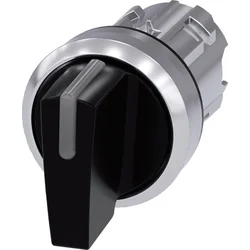 Siemens Switch с опция за подсветка. 22mm кръгло метално черно късо перо 3-poz.I-O-II bez samopowrotu 3SU1052-2BL10-0AA0