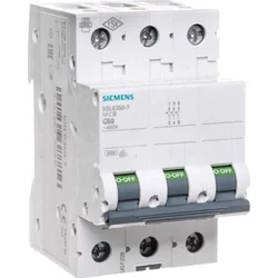 Siemens Wyłącznik nadprądowy 3P C 50A 6kA AC/DC (5SL6350-7)