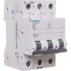 Siemens Wyłącznik nadprądowy 3P C 6A 6kA AC/DC (5SL6306-7)