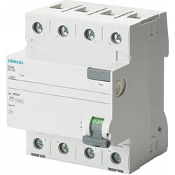 Siemens Wyłącznik różnicowoprądowy SENTRON Typ AC IN=63A 3+N 100MA 400V 4MM