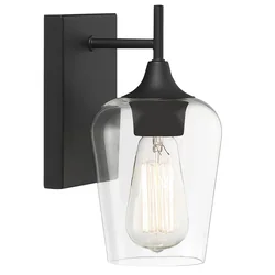 SIENINĖ LAMPA, SIENINĖ LAMPA APP1233-1W Juoda