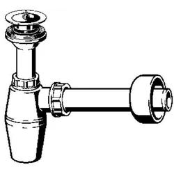 Sifón de botella 5/4"x5/4" plástico / blanco modelo no.