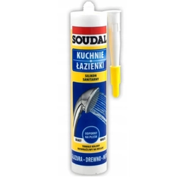 Silicone sanitaire blanc Soudal 280 ml