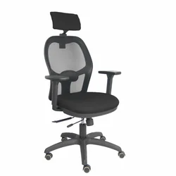 Silla de Oficina con Reposacabezas P&amp;C B3DRPCR Negro