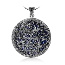 Silver pendant WSM5126 - Enamel