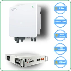 Sinexcel Isuna inverter 5kW + Pytes ackumulator 5.12kWh