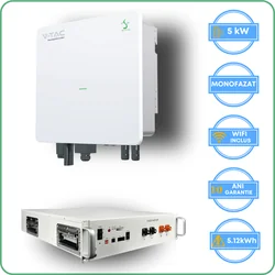 Sinexcel Isuna inverter 5kW + Pytes akkumulátor 5.12kWh