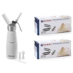 Siphon chantilly 0.5L + 100 cartouches | Hendi