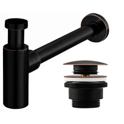 Siphon with a universal click-clack plug Old Black - EXTRA 5% DISCOUNT FOR CODE REA5