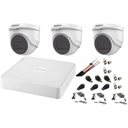 Sistema de vigilancia interior audio-vídeo Hikvision 3 Cámaras Turbo HD 2MP DVR 4 canales
