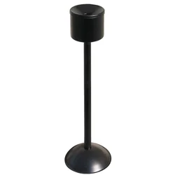 Självsläckande askkopp, fristående, invändig, svart, diameter. 15cm höjd 60cm