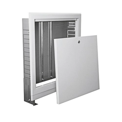 Шкаф за скрит монтаж SWPSE, с боядисана рамка, за колектори със и без смесителна система -10/3