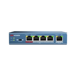 Skift 4 PoE-porte, 1 uplink-port - HIKVISION