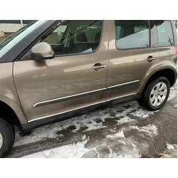 Škoda Yeti - BOČNÉ CHROME lišty na DVERE